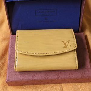 Louis Vuitton Epi yellow coin purse Unused with original box